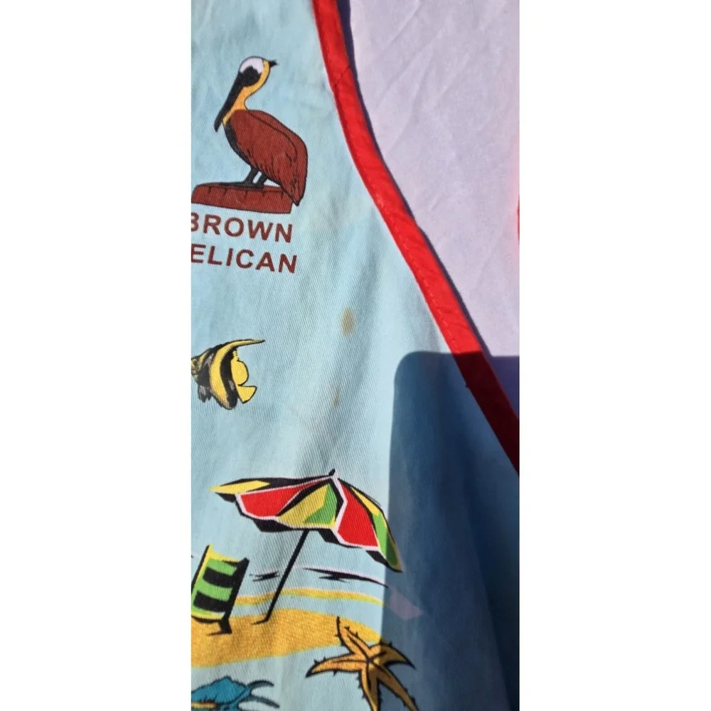 Rockin Gear St. Kitts and Nevis cotton souvenir map apron And Matching Mit